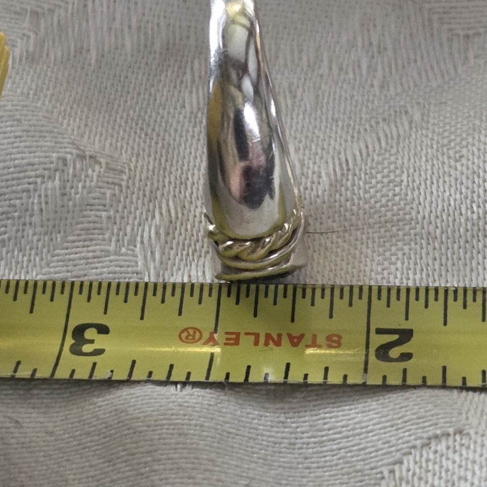 David Wysor Vintage Iolite Ring, SS & 18k, Size 7.5 - Picture 14 of 14
